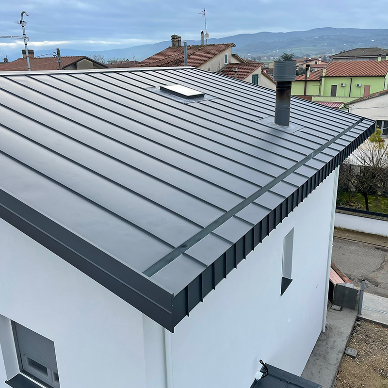 Copertura a doppia aggraffatura